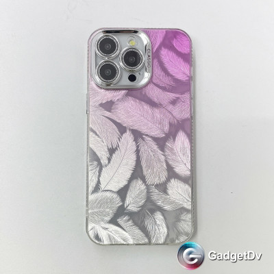 207007  iPhone 11 защитная крышка-чехол, перышки