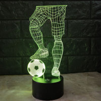 10708 LED лампа 3D "Футболист с мячом"