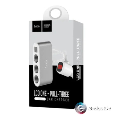 50006 Разветвитель АЗУ+2 USB Hoco Z13