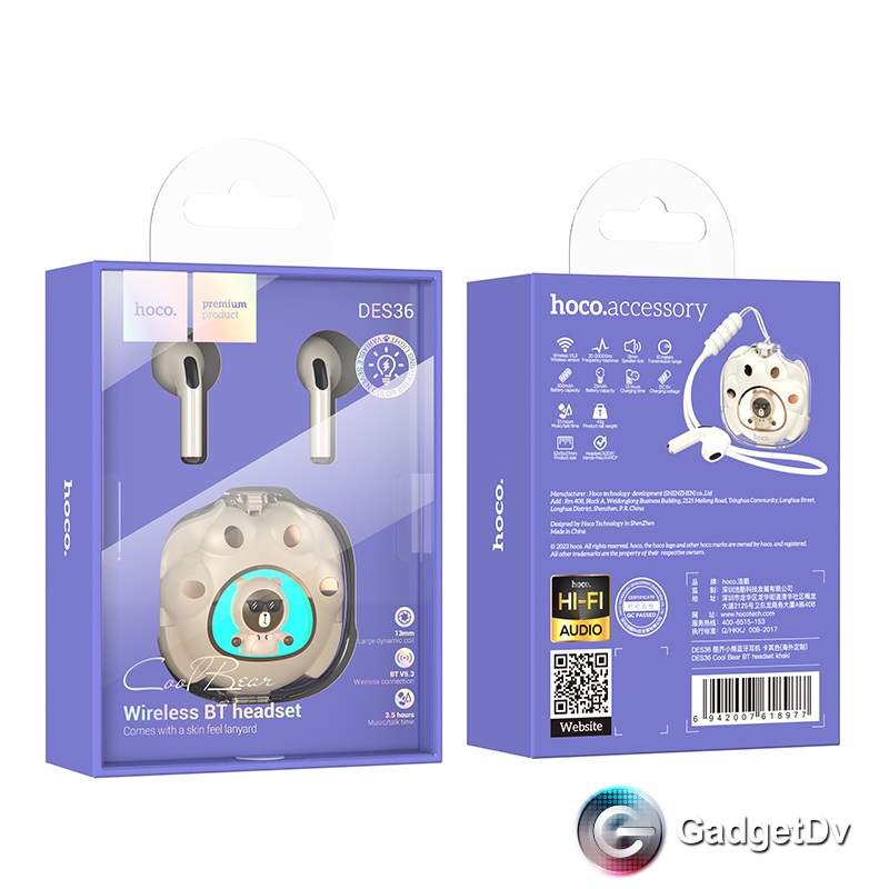 27198 Наушники Bluetooth Hoco DES36