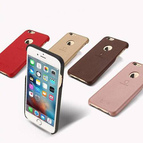 5109 iPhone 7 Защитная крышка кожаная Lenuo (красный)