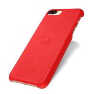 5109 iPhone 7 Защитная крышка кожаная Lenuo (красный)