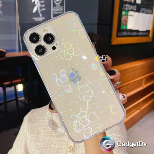 20285 iPhone13 Pro защитная крышка-чехол прозрачный с рисунком