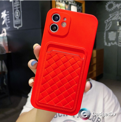 20593  iPhone 12 защитная крышка-чехол, цветной с кармашком