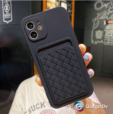 20593  iPhone 12 защитная крышка-чехол, цветной с кармашком