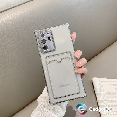 27009 Samsung A55 защитная крышка-чехол, прозрачная с картхолдером