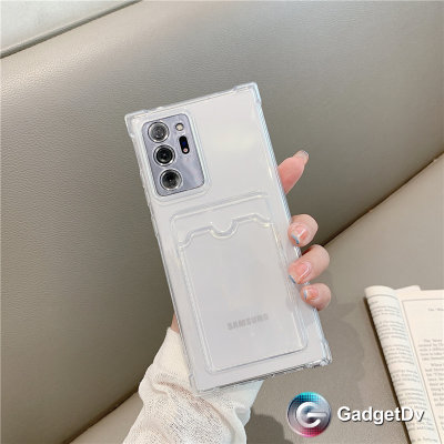 27009 Samsung A55 защитная крышка-чехол, прозрачная с картхолдером