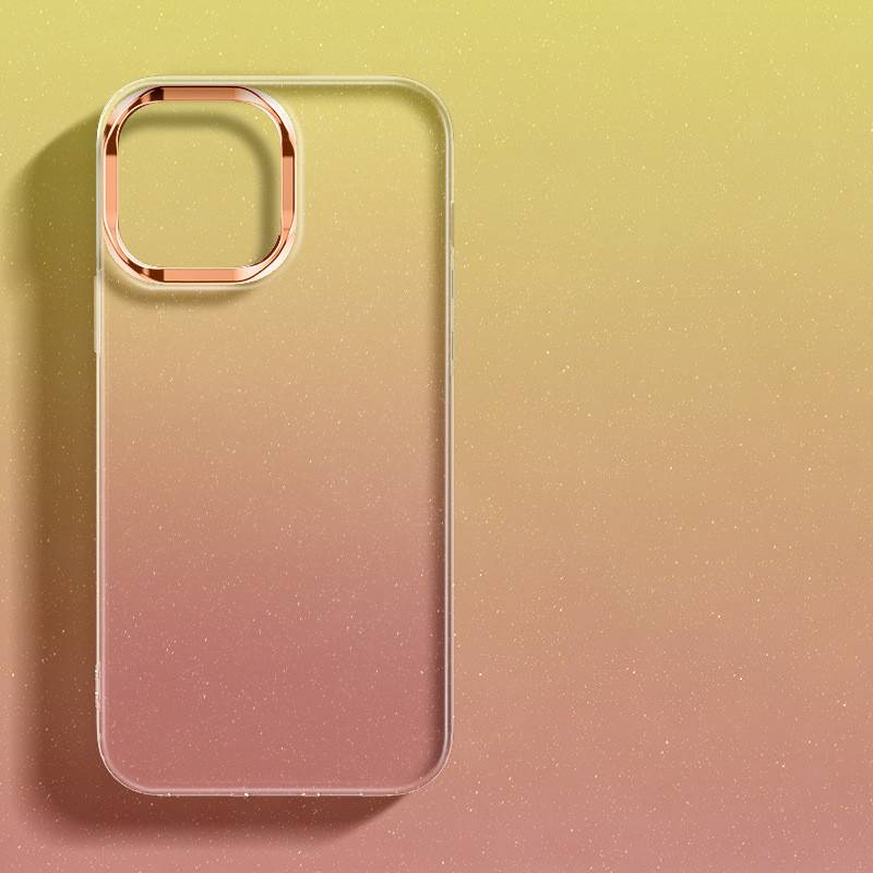 33005 iPhone 16Pro защитная крышка-чехол блестящий градиент