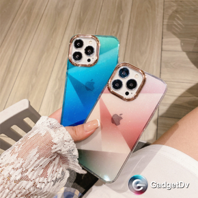20286  iPhone 13 защитная крышка-чехол, пластик с разводами