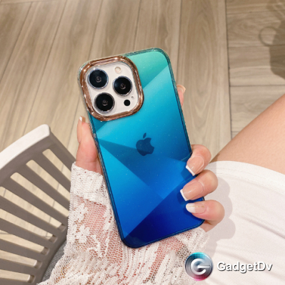 20286  iPhone 13 защитная крышка-чехол, пластик с разводами
