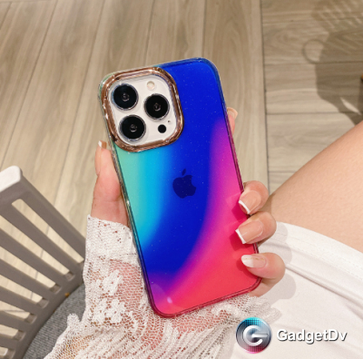 20286  iPhone 13 защитная крышка-чехол, пластик с разводами