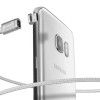 1039 Кабель lightning 1m (серебро) магнит wsken