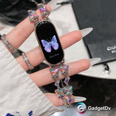 36090 Браслет Xiaomi Mi Band 8/9, стразы