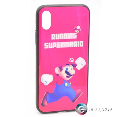 10081 iPhone X Защитная крышка силикон/стекло