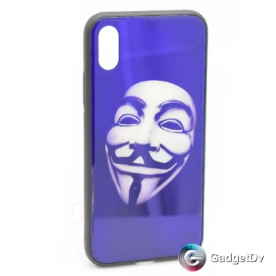 10081 iPhone X Защитная крышка силикон/стекло