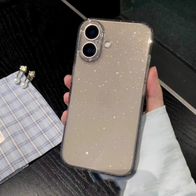 33007  iPhone 16 ProMax защитная крышка-чехол блестки