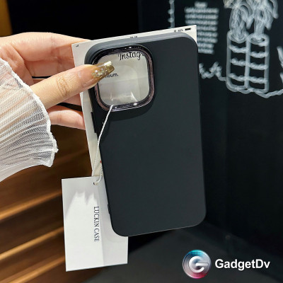 38097 iPhone 15Pro защитная крышка-чехол однотонный силикон