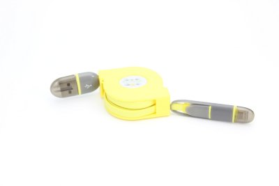 5-92 USB-рулетка 2 в 1  (желтый) 5-92 USB-рулетка 2 в 1  (желтый)