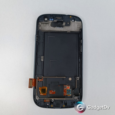 Экран Samsung Galaxy S3 c рамкой  (белый, оригинал)