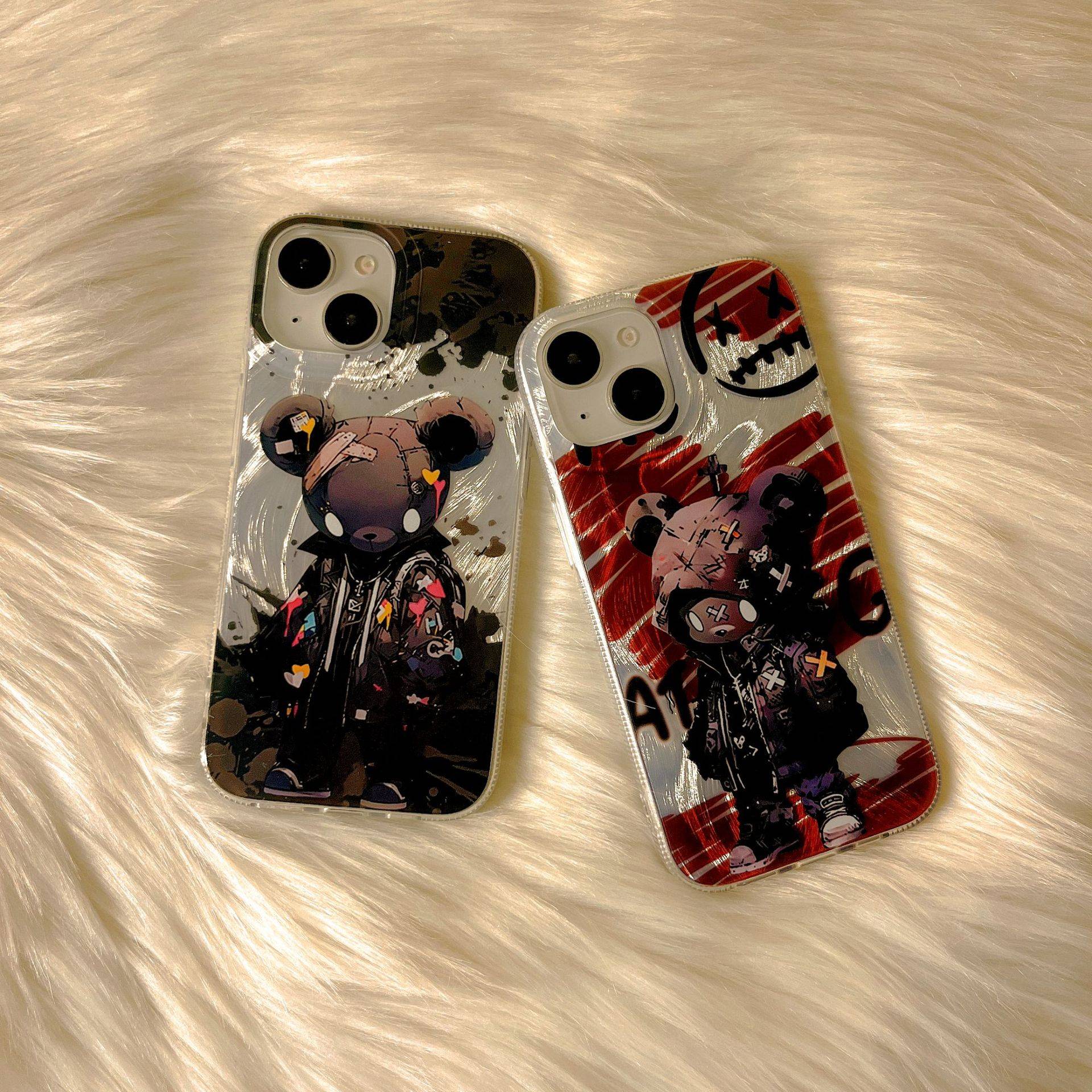 27012 iPhone 15 защитная крышка-чехол, с рисунком