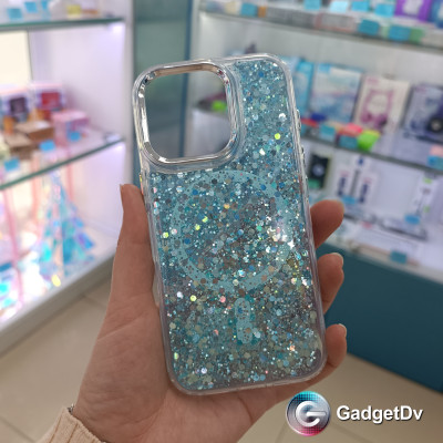 33008  iPhone 16Pro защитная крышка-чехол блестки