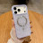 39246  iPhone 15 ProMax защитная крышка- чехол Swarovski с MagSafe