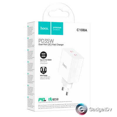 23066 СЗУ 2Type-C  QC3,0 Hoco C108A