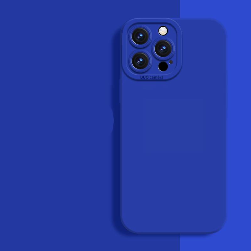 23157 iPhone 12 защитная крышка-чехол, однотон. силикон