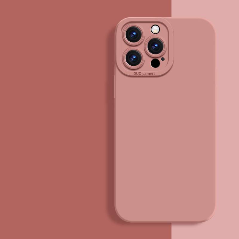 23157 iPhone 12 защитная крышка-чехол, однотон. силикон
