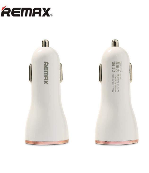 5-966 АЗУ USB*3 3,4А Remax (розовый)