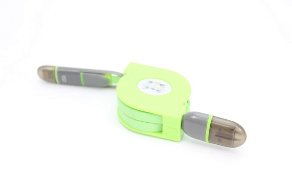 5-95 USB-рулетка 2 в 1  (зеленый)