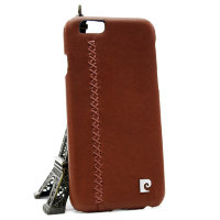 PCS-P14 iРhone6 Защитная крышка Pierre Cardin (кож. красный)