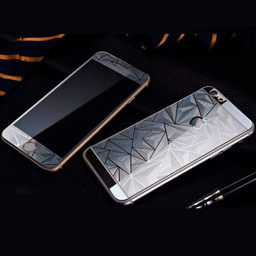 1290 iPhone7 Защитное стекло комплект текстурный (черный)