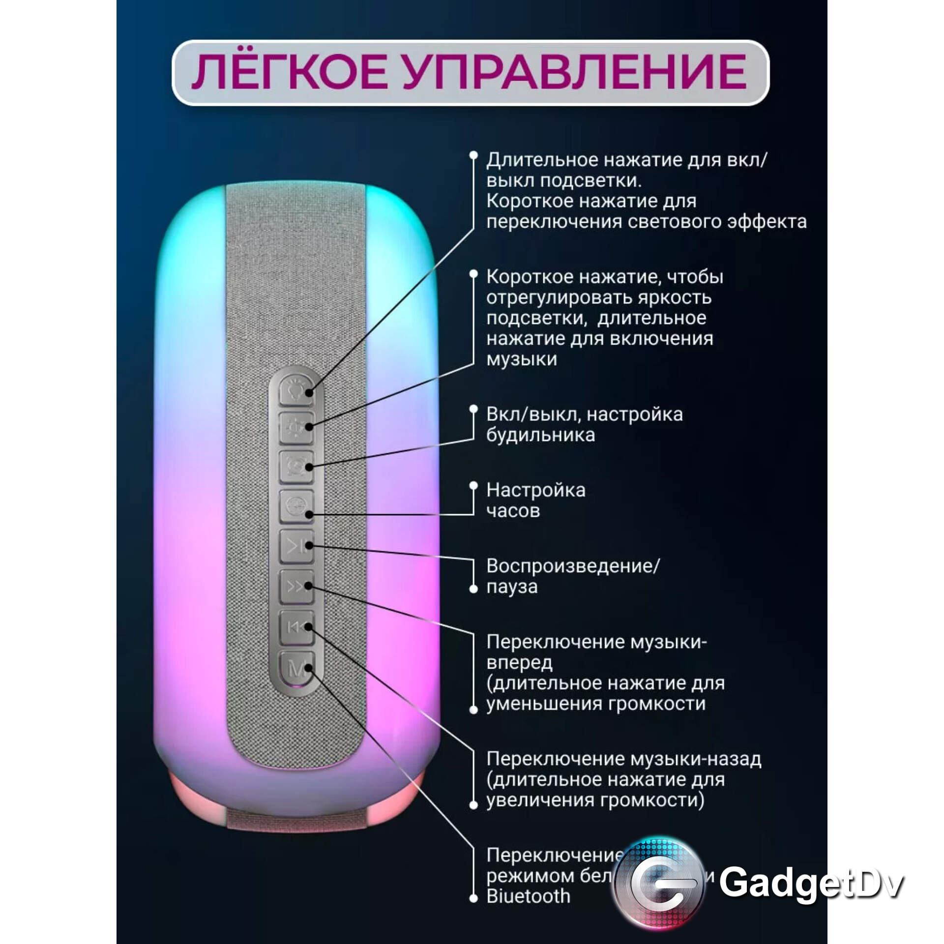 23527 Ночник, колонка, часы "Ракушка"