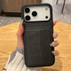 38941 iPhone 17Pro защитная крышка-чехол с картхолдером под кожу