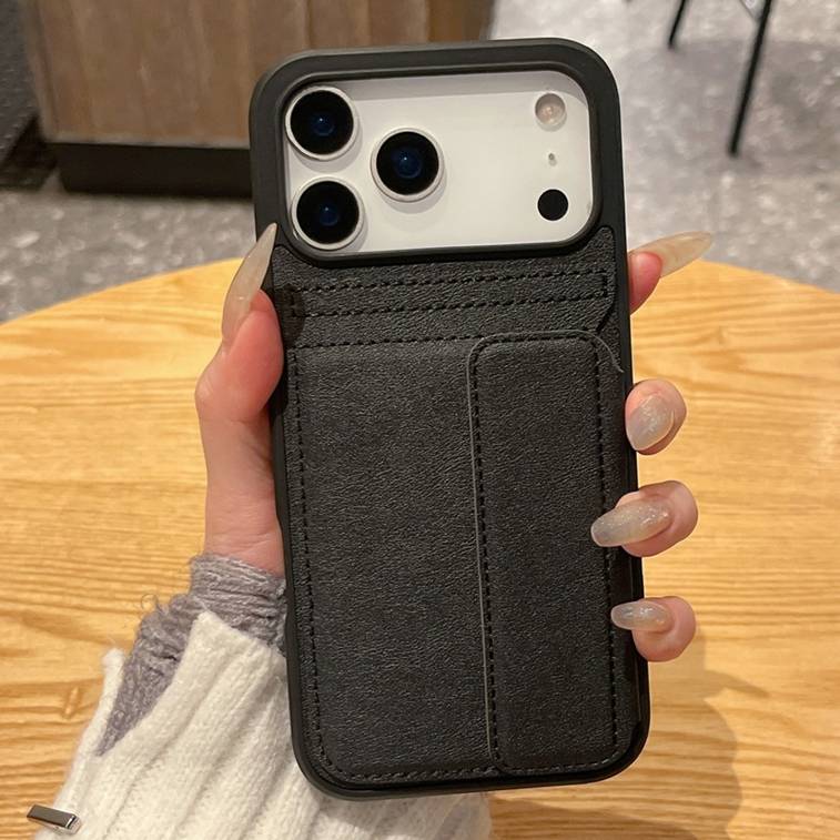 38941 iPhone 17Pro защитная крышка-чехол с картхолдером под кожу