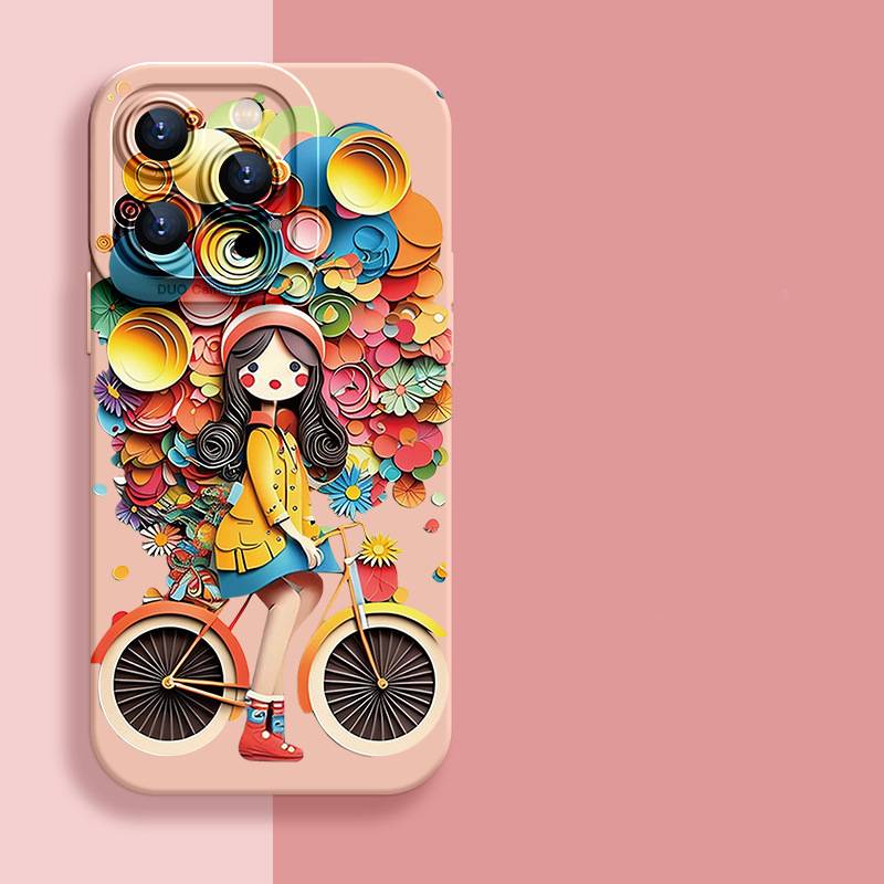 37087 iPhone13 ProMax защитная крышка-чехол, с рисунком