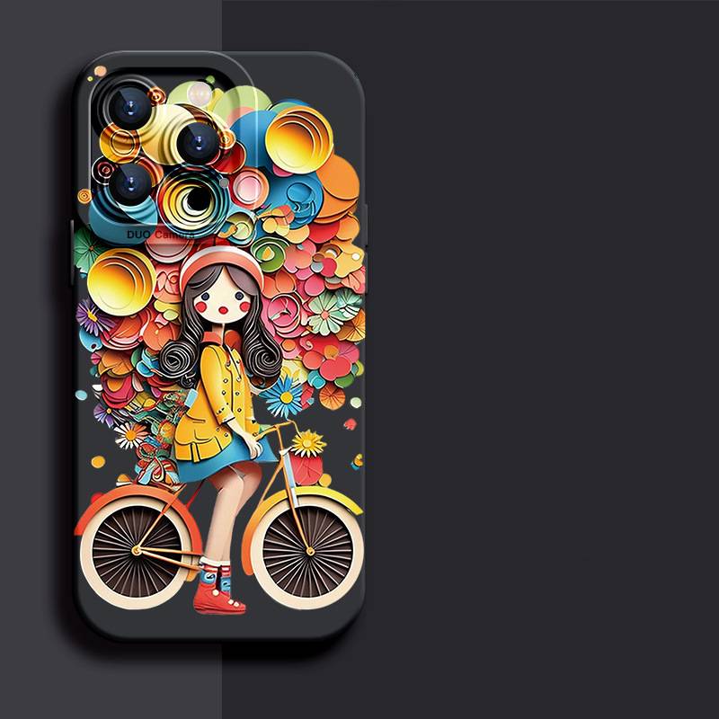 37087 iPhone13 ProMax защитная крышка-чехол, с рисунком