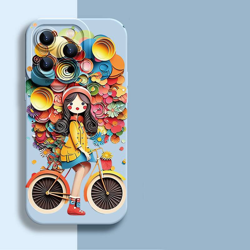 37087 iPhone13 ProMax защитная крышка-чехол, с рисунком