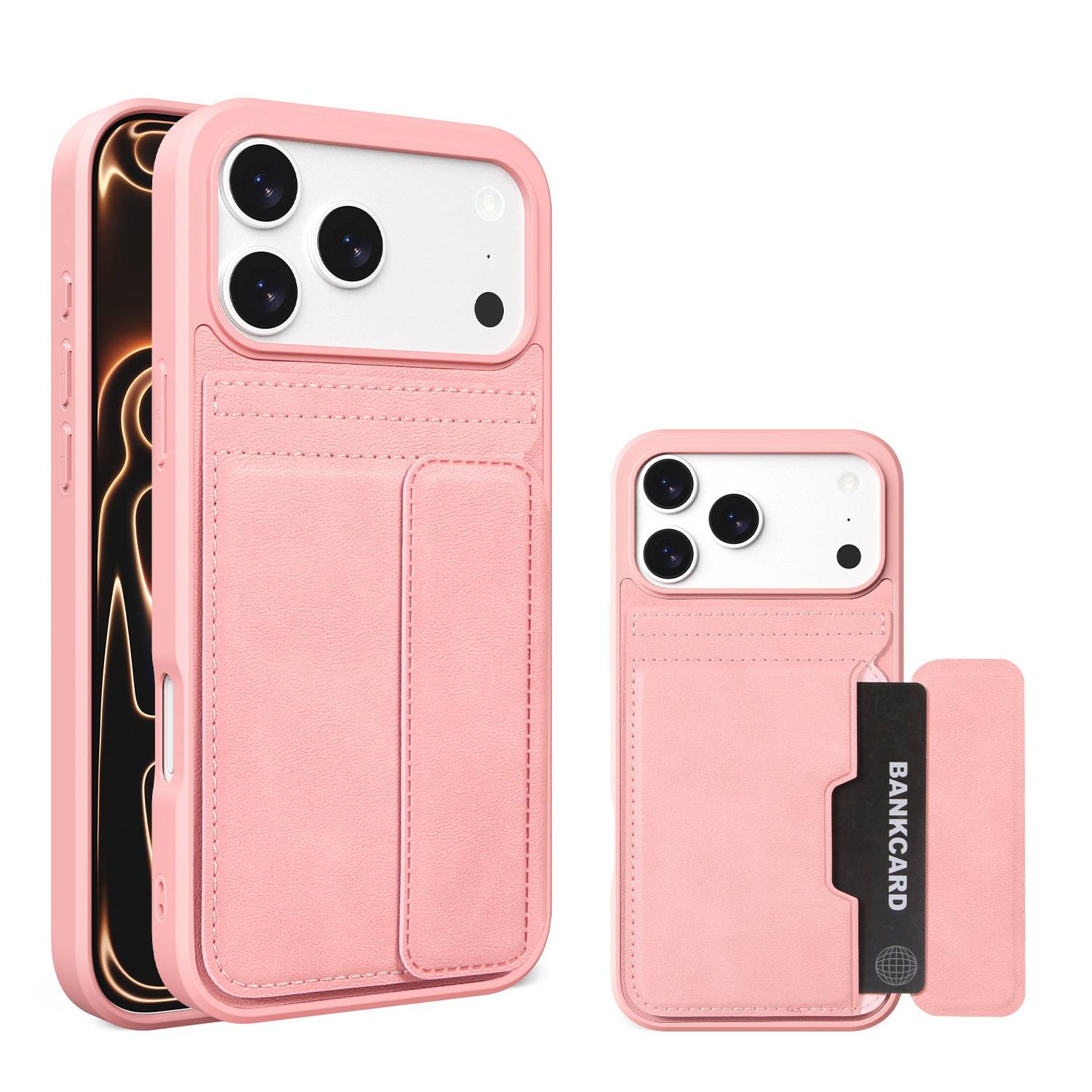 23625 iPhone 15Pro защитная крышк-чехол с картхолдером