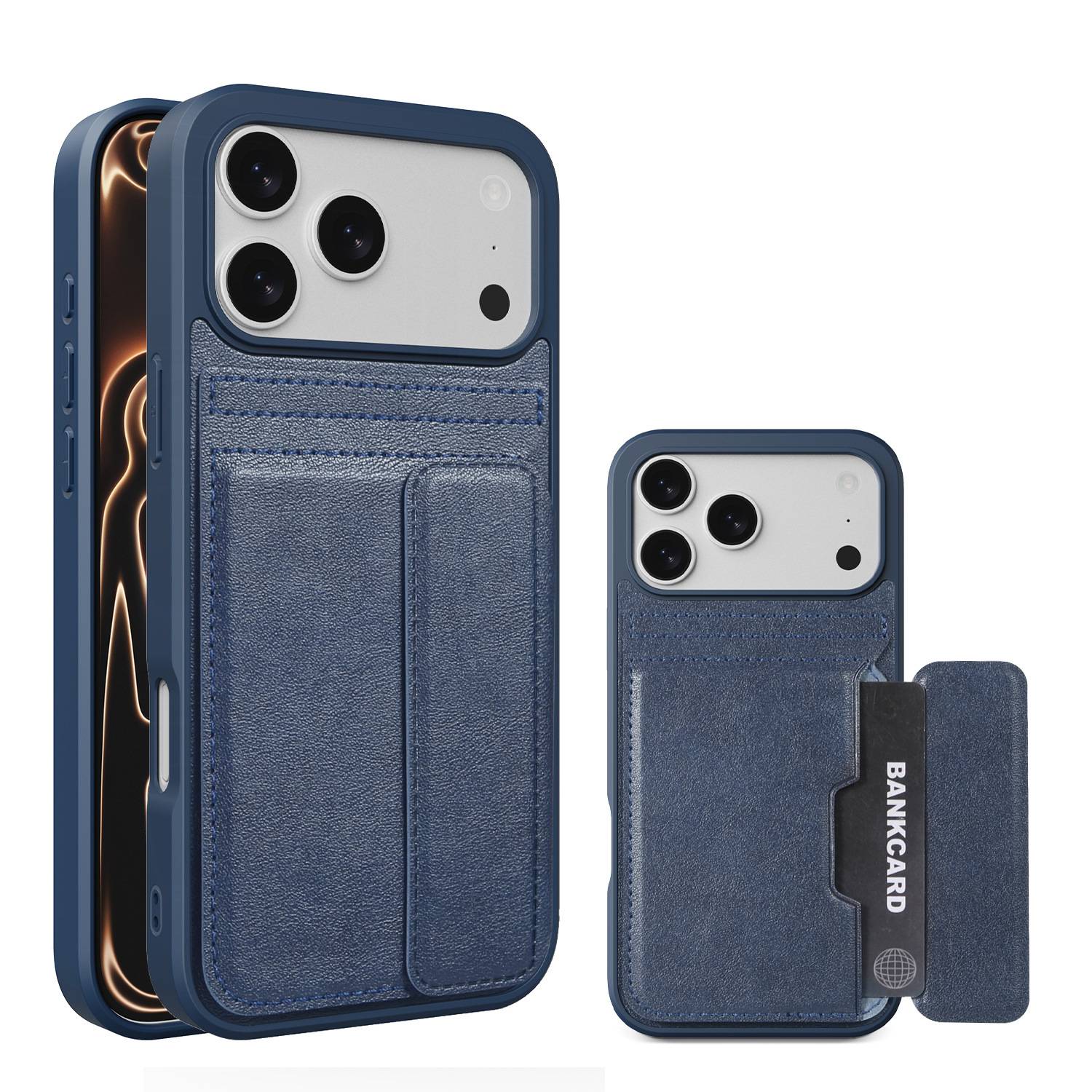 23625 iPhone 15Pro защитная крышк-чехол с картхолдером
