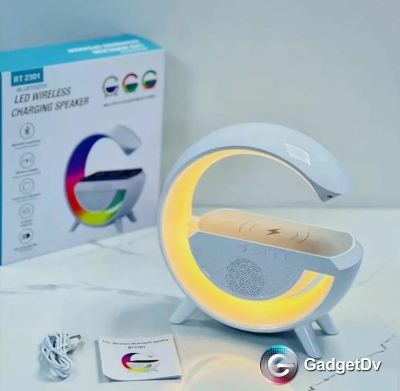 23375 Портативная Bluetooth колонка с функцией ночника и беспроводной зарядки Borofon DR08