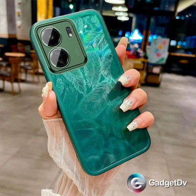 27112 Xiaomi Redmi Note 13Pro защитная крышка-чехол, перья