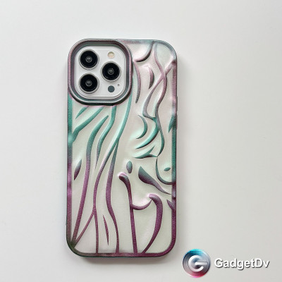 33016  iPhone 15Pro защитная крышка-чехол, узоры