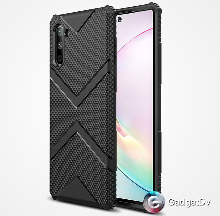 88246 Защитная крышка Samsung Note 10 Plus, силикон фактурный
