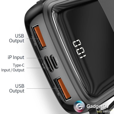 20001 Портативный аккумулятор 10000 mAh Baseus BS-P1002L