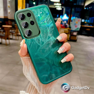 38007 Samsung A36 защитная крышка-чехол, перья