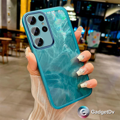 38007 Samsung A36 защитная крышка-чехол, перья