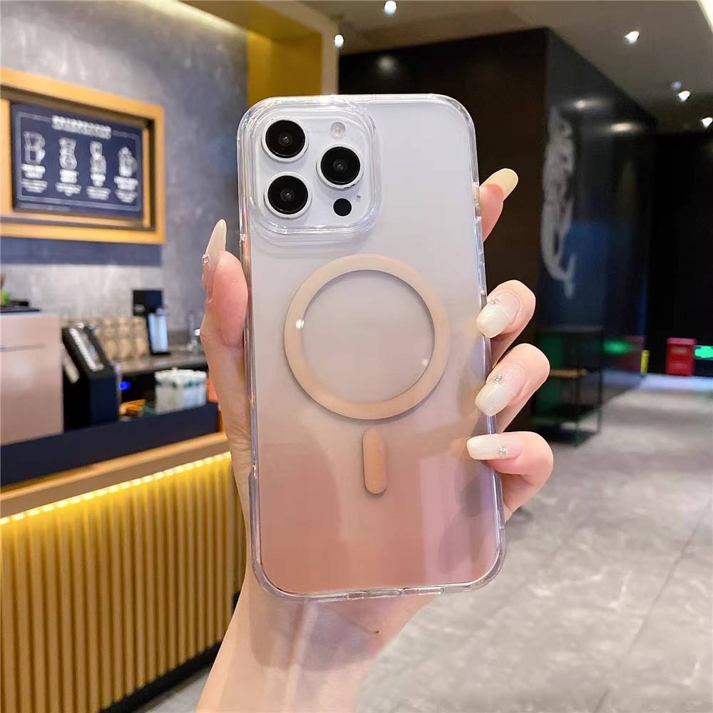 38971 iPhone 15 ProMax защитная крышка-чехол, градиент с MagSafe