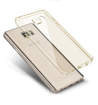 16-444 Galaxy S6 Edge Защитная крышка силиконовая (золотой)